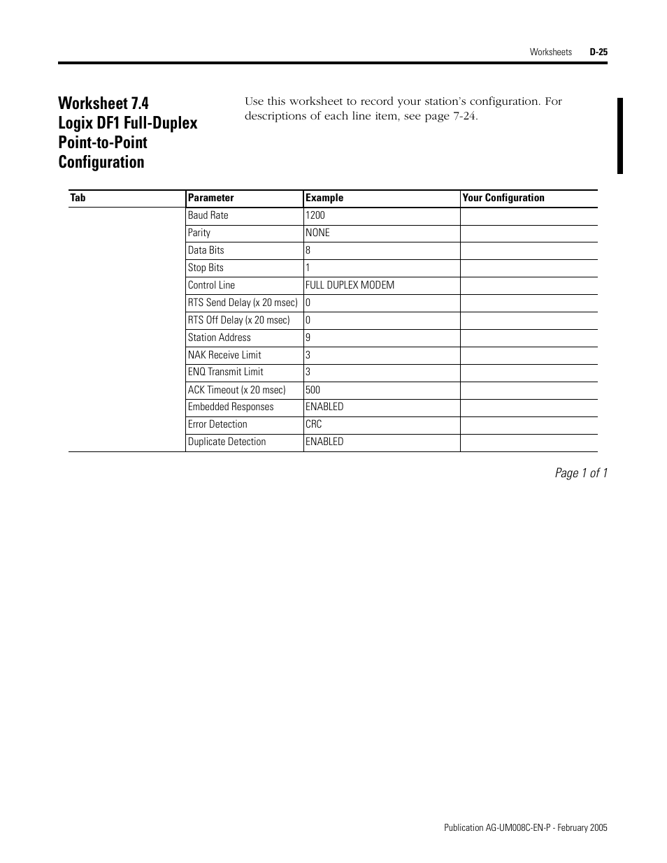 D-25 | Rockwell Automation DAG6.5.8 APPLICATION GUIDE SCADA SYSTEM User Manual | Page 381 / 420