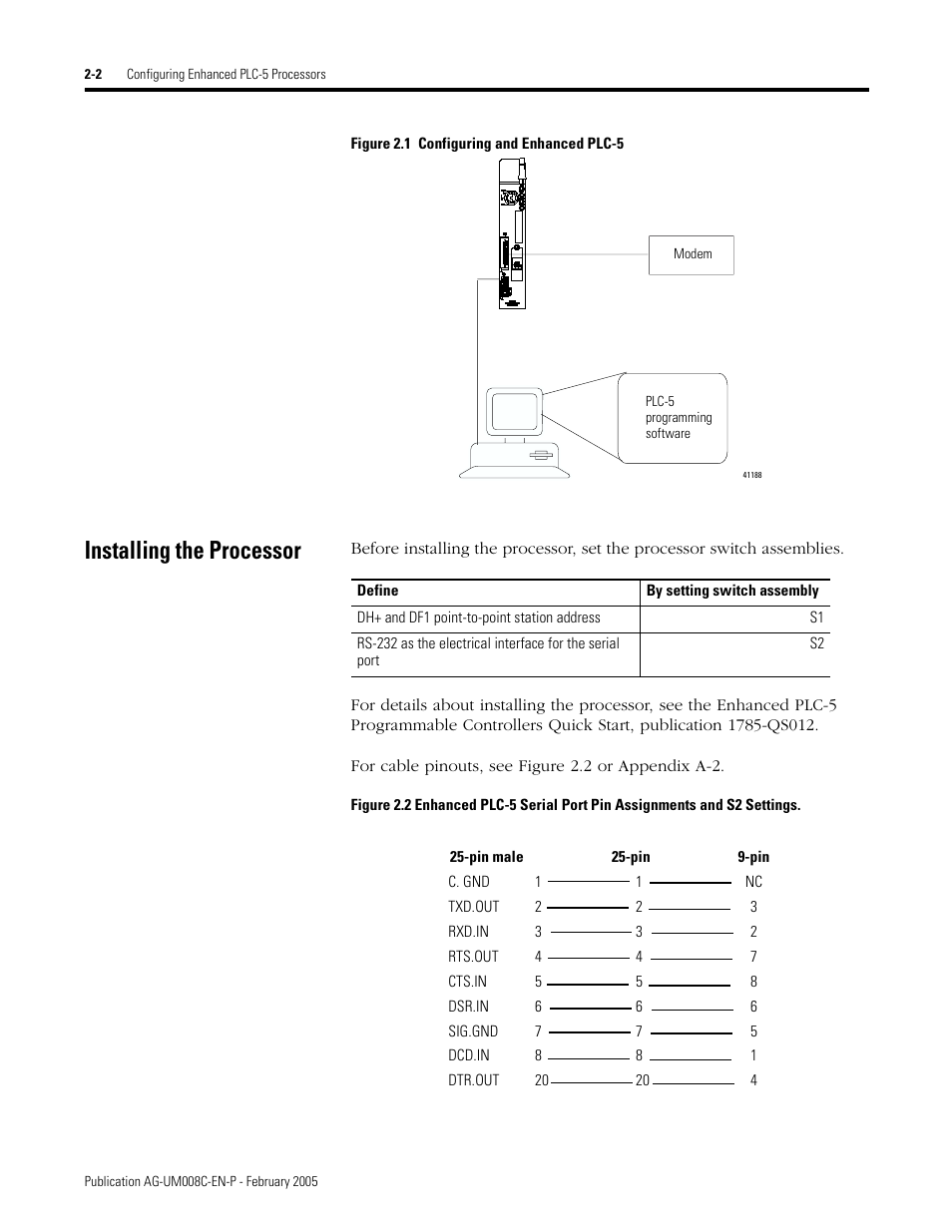 Installing the processor, Installing the processor -2 | Rockwell Automation DAG6.5.8 APPLICATION GUIDE SCADA SYSTEM User Manual | Page 40 / 420