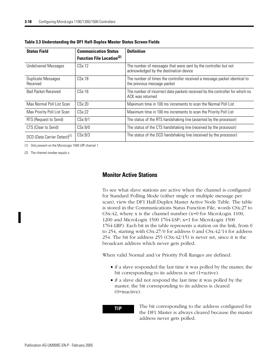 Monitor active stations -18, Monitor active stations | Rockwell Automation DAG6.5.8 APPLICATION GUIDE SCADA SYSTEM User Manual | Page 86 / 420