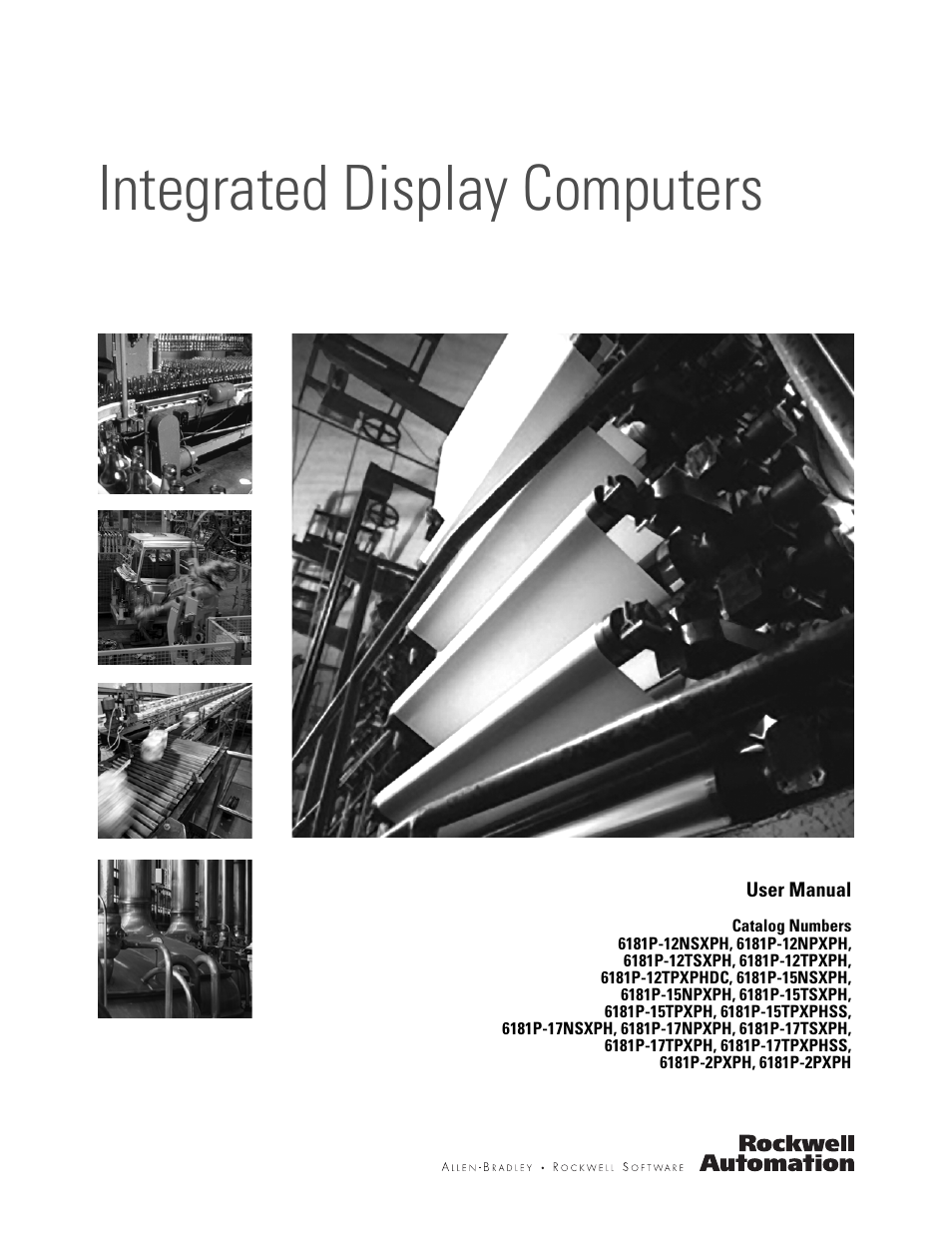 Rockwell Automation 6181P-xxxx Integrated Display Computers, Series A to D User Manual | 72 pages