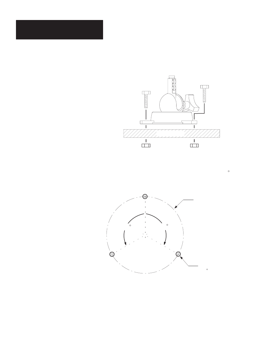 Installing the mounting bracket | Rockwell Automation 2755 AdaptaScan Mounting Bracket Kit User Manual | Page 2 / 6