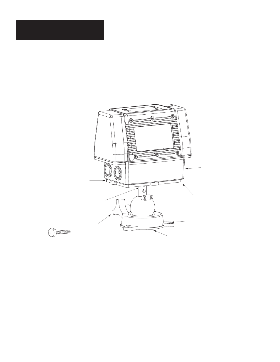 Top post mounting | Rockwell Automation 2755 AdaptaScan Mounting Bracket Kit User Manual | Page 4 / 6