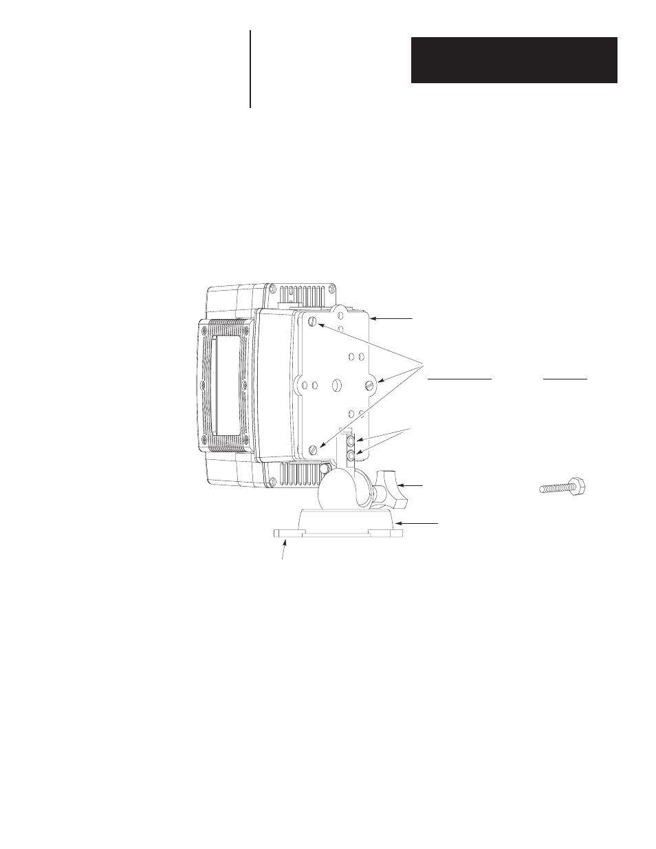 Side post mounting | Rockwell Automation 2755 AdaptaScan Mounting Bracket Kit User Manual | Page 5 / 6