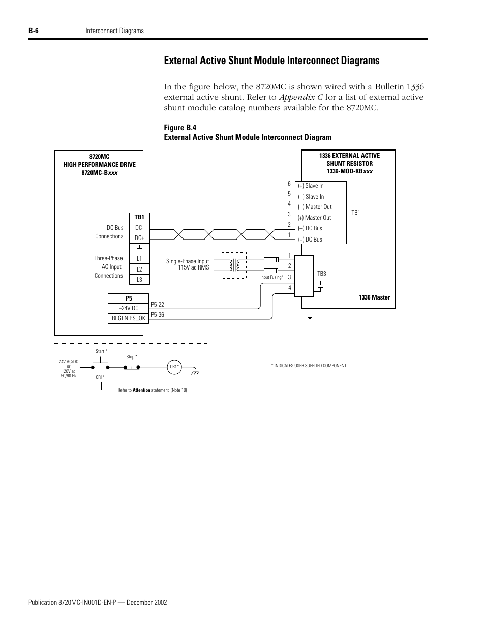 External active shunt module interconnect diagrams | Rockwell Automation 8720MC High Performance Drives Installation Manual User Manual | Page 114 / 133