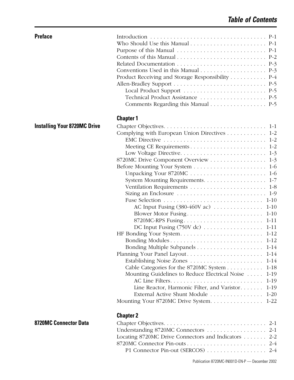 Rockwell Automation 8720MC High Performance Drives Installation Manual User Manual | Page 3 / 133