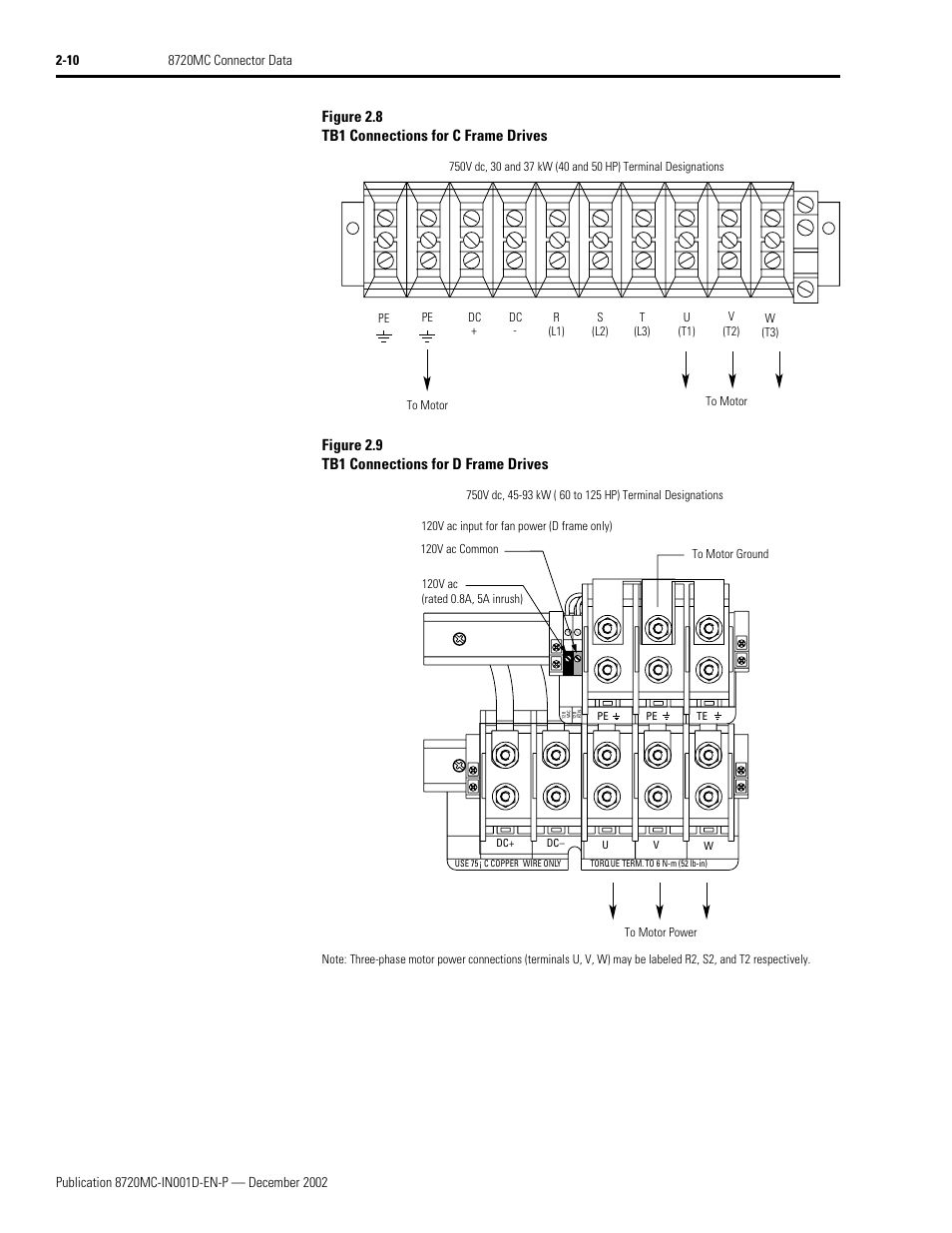 Figure 2.8, To figure 2.9 | Rockwell Automation 8720MC High Performance Drives Installation Manual User Manual | Page 44 / 133