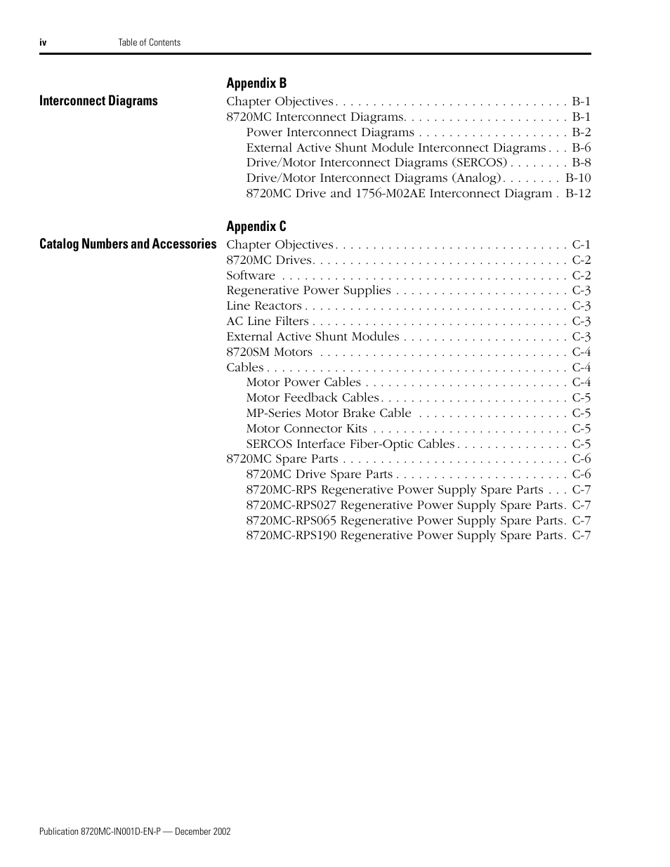 Rockwell Automation 8720MC High Performance Drives Installation Manual User Manual | Page 6 / 133