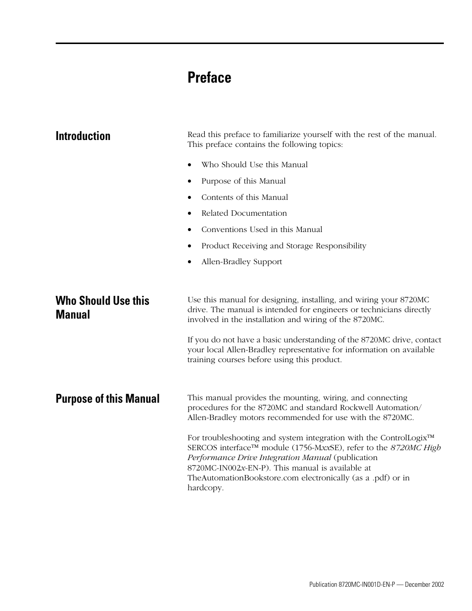 Rockwell Automation 8720MC High Performance Drives Installation Manual User Manual | Page 7 / 133