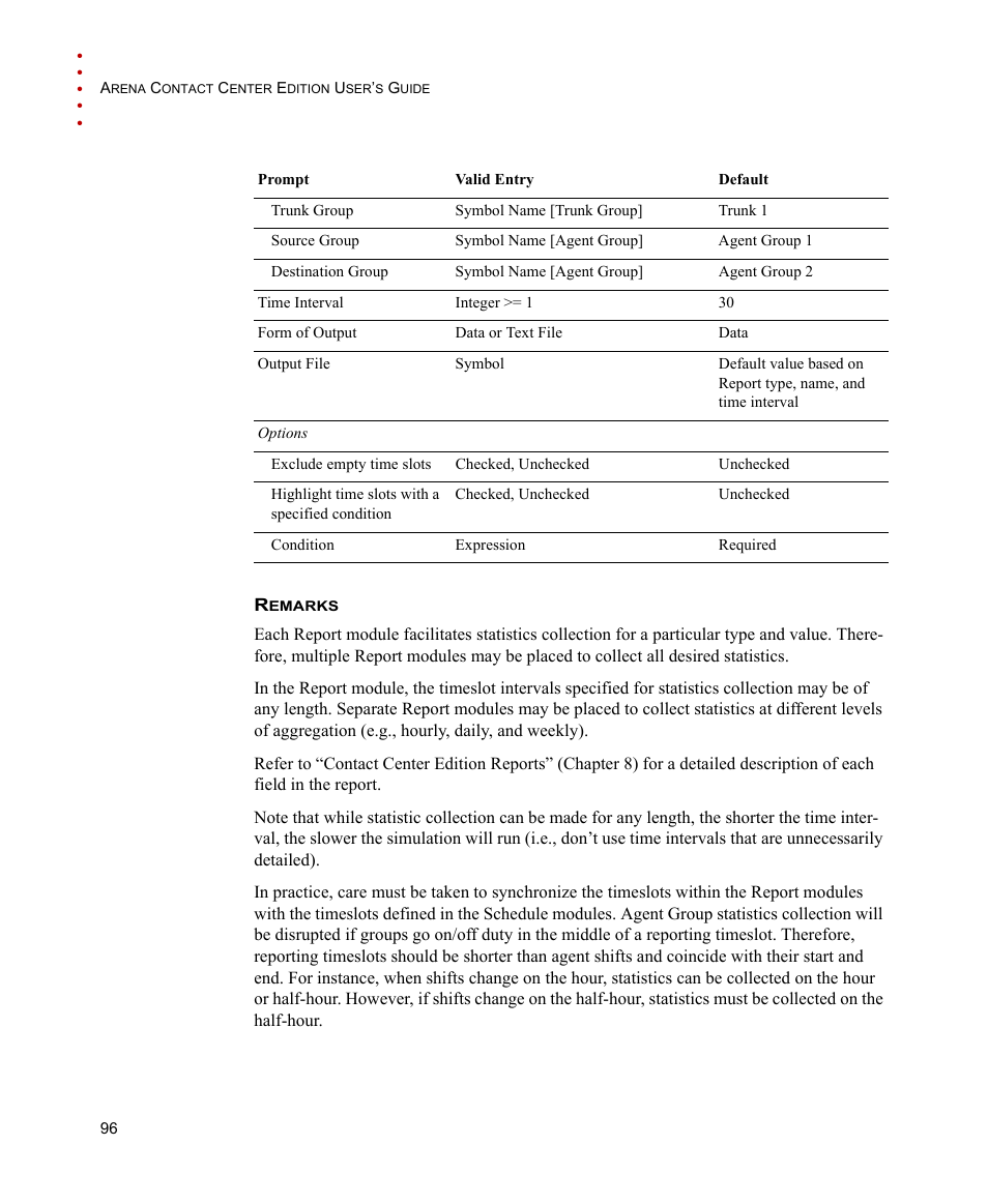 Rockwell Automation Arena Contact Center Edition Users Guide User Manual | Page 104 / 204