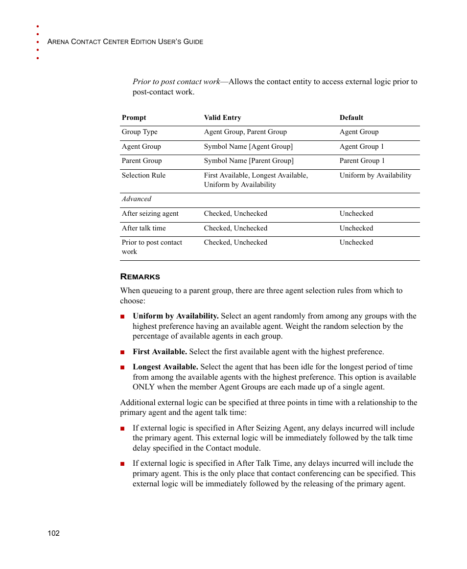 Rockwell Automation Arena Contact Center Edition Users Guide User Manual | Page 110 / 204