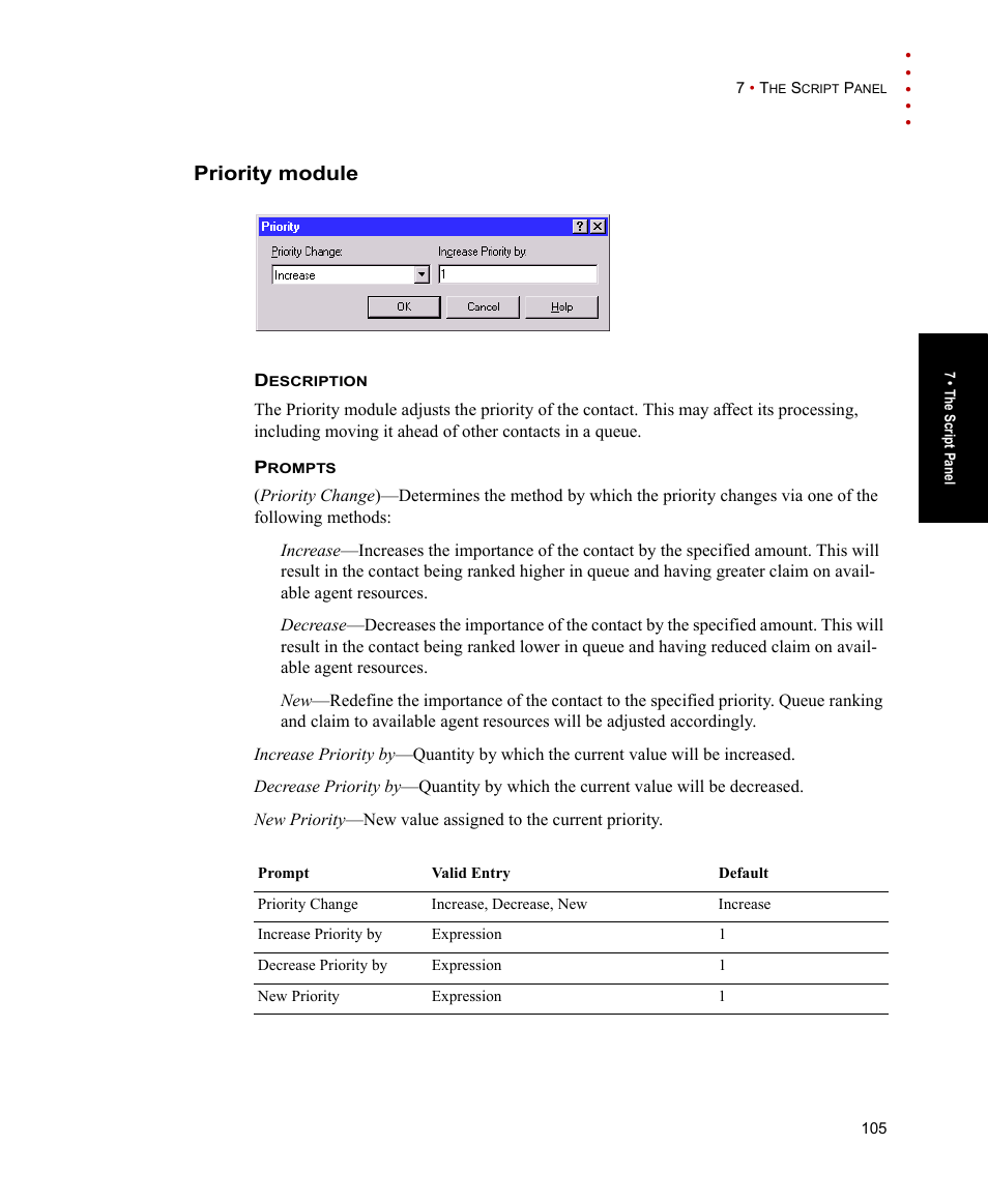 Priority module | Rockwell Automation Arena Contact Center Edition Users Guide User Manual | Page 113 / 204