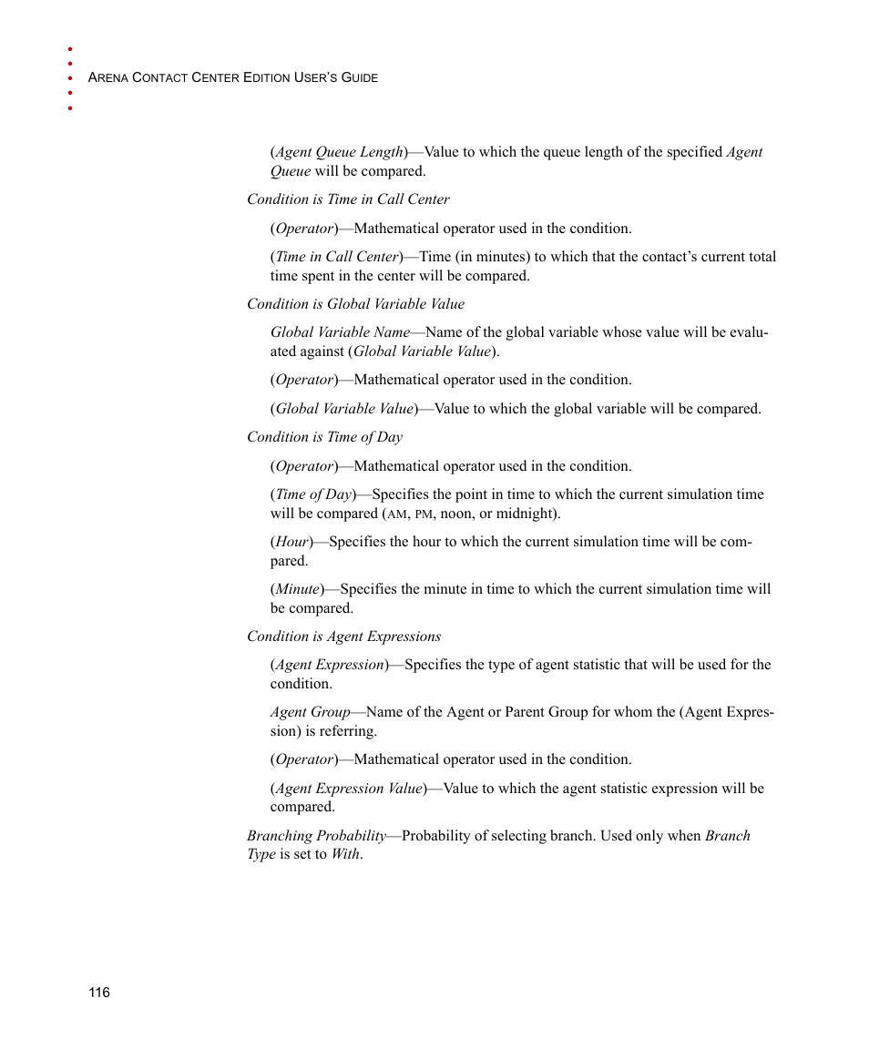 Rockwell Automation Arena Contact Center Edition Users Guide User Manual | Page 124 / 204