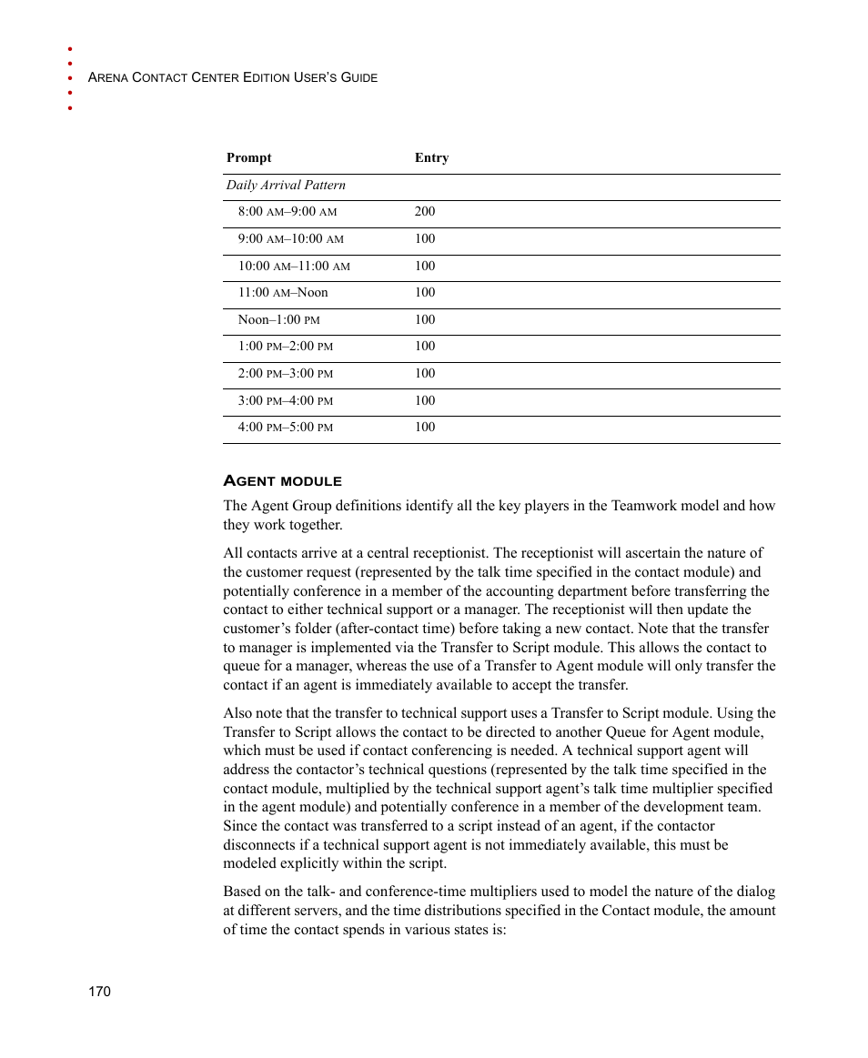 Rockwell Automation Arena Contact Center Edition Users Guide User Manual | Page 178 / 204