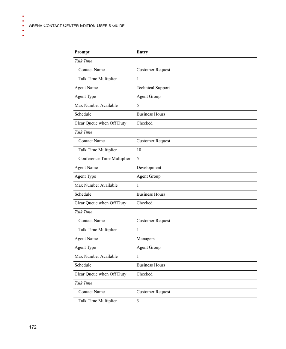 Rockwell Automation Arena Contact Center Edition Users Guide User Manual | Page 180 / 204