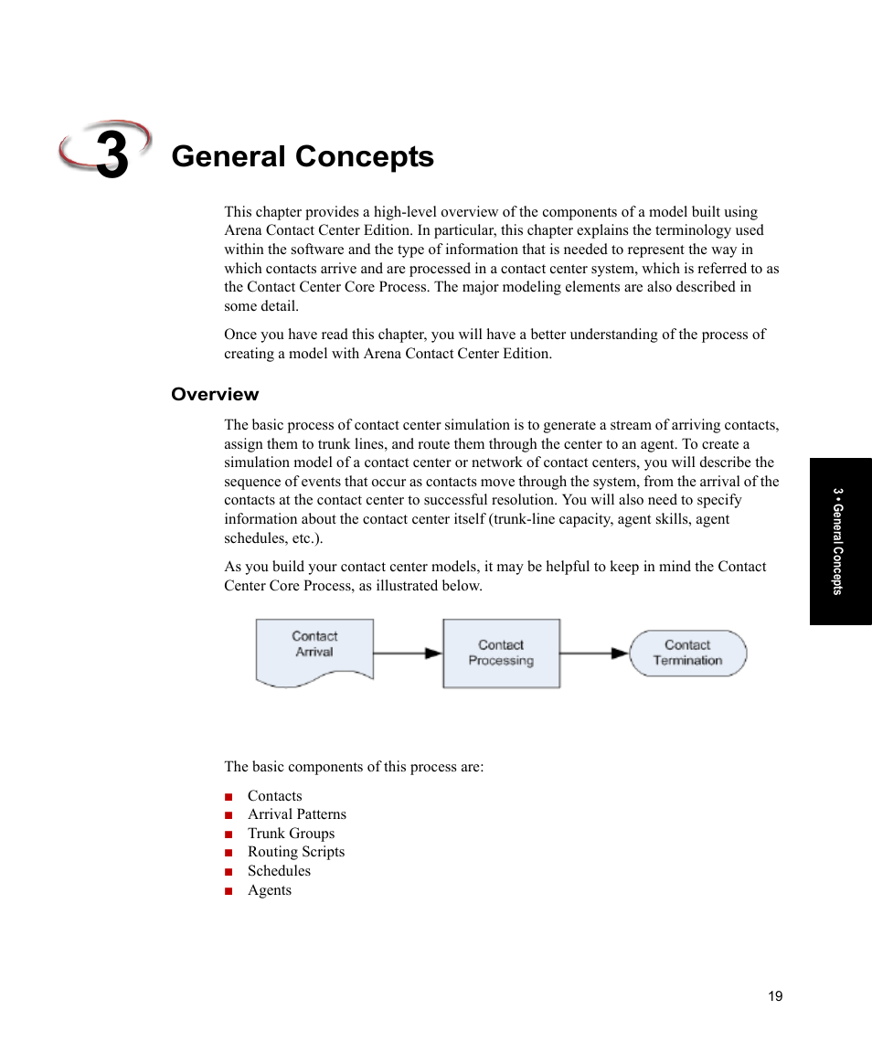 General concepts, Overview | Rockwell Automation Arena Contact Center Edition Users Guide User Manual | Page 27 / 204