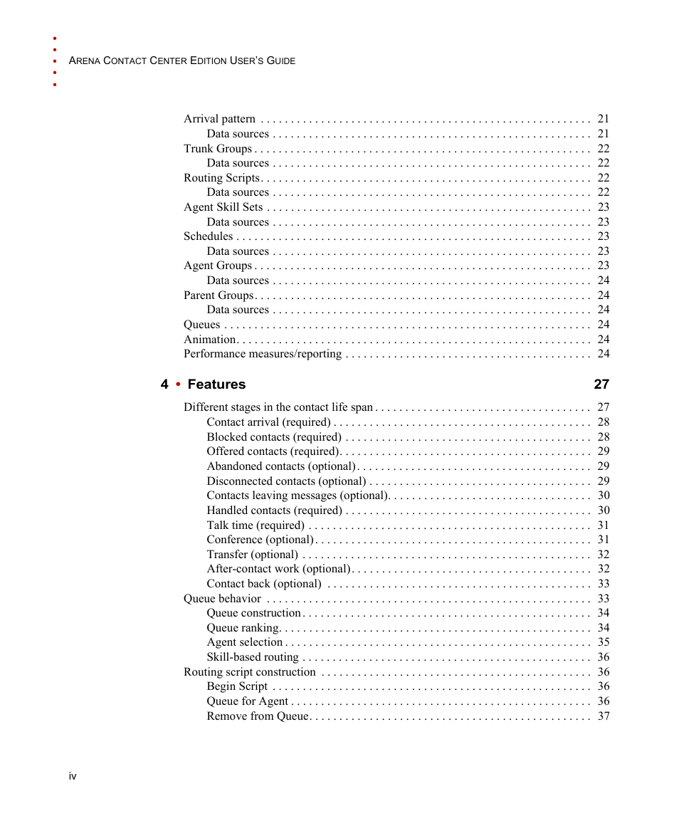 Rockwell Automation Arena Contact Center Edition Users Guide User Manual | Page 4 / 204