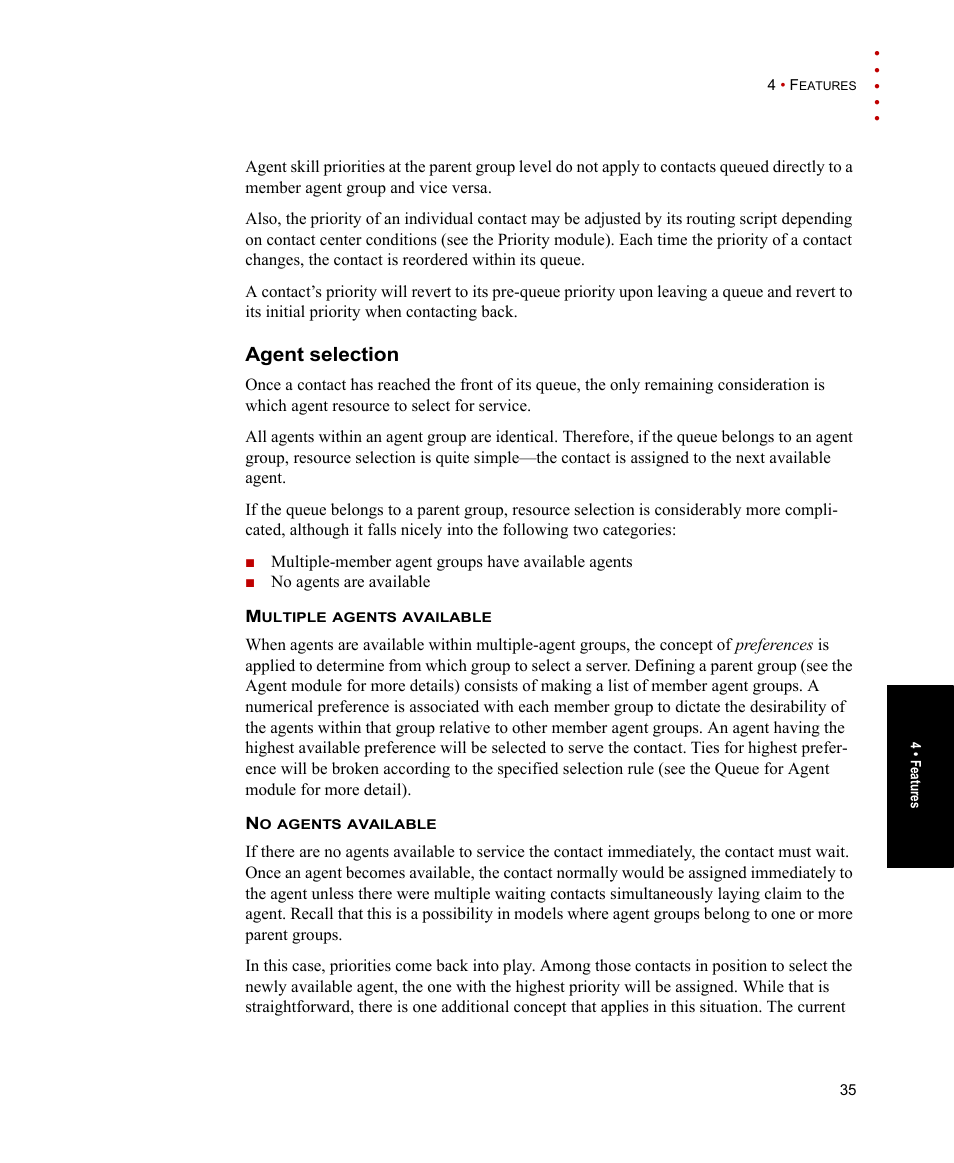 Agent selection | Rockwell Automation Arena Contact Center Edition Users Guide User Manual | Page 43 / 204