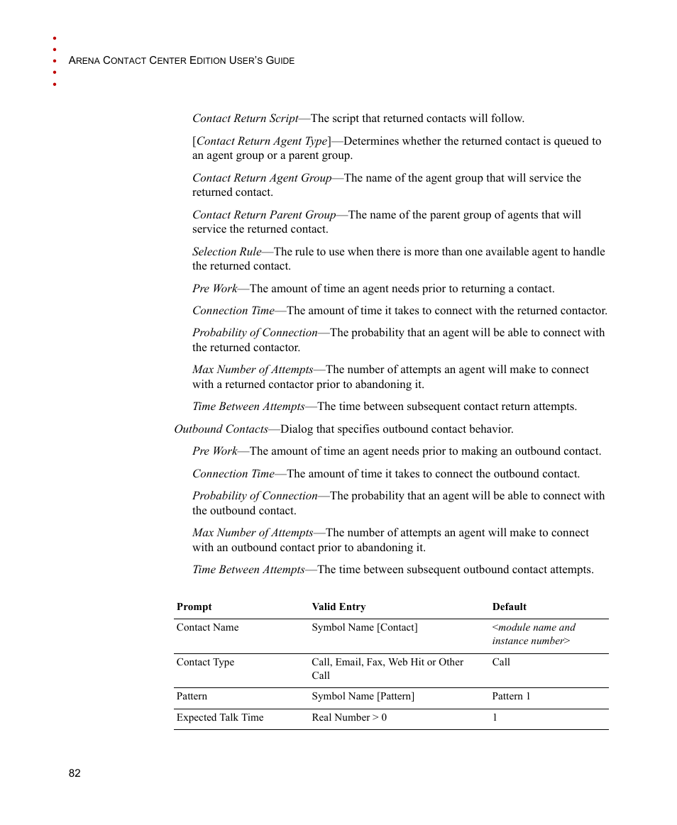 Rockwell Automation Arena Contact Center Edition Users Guide User Manual | Page 90 / 204