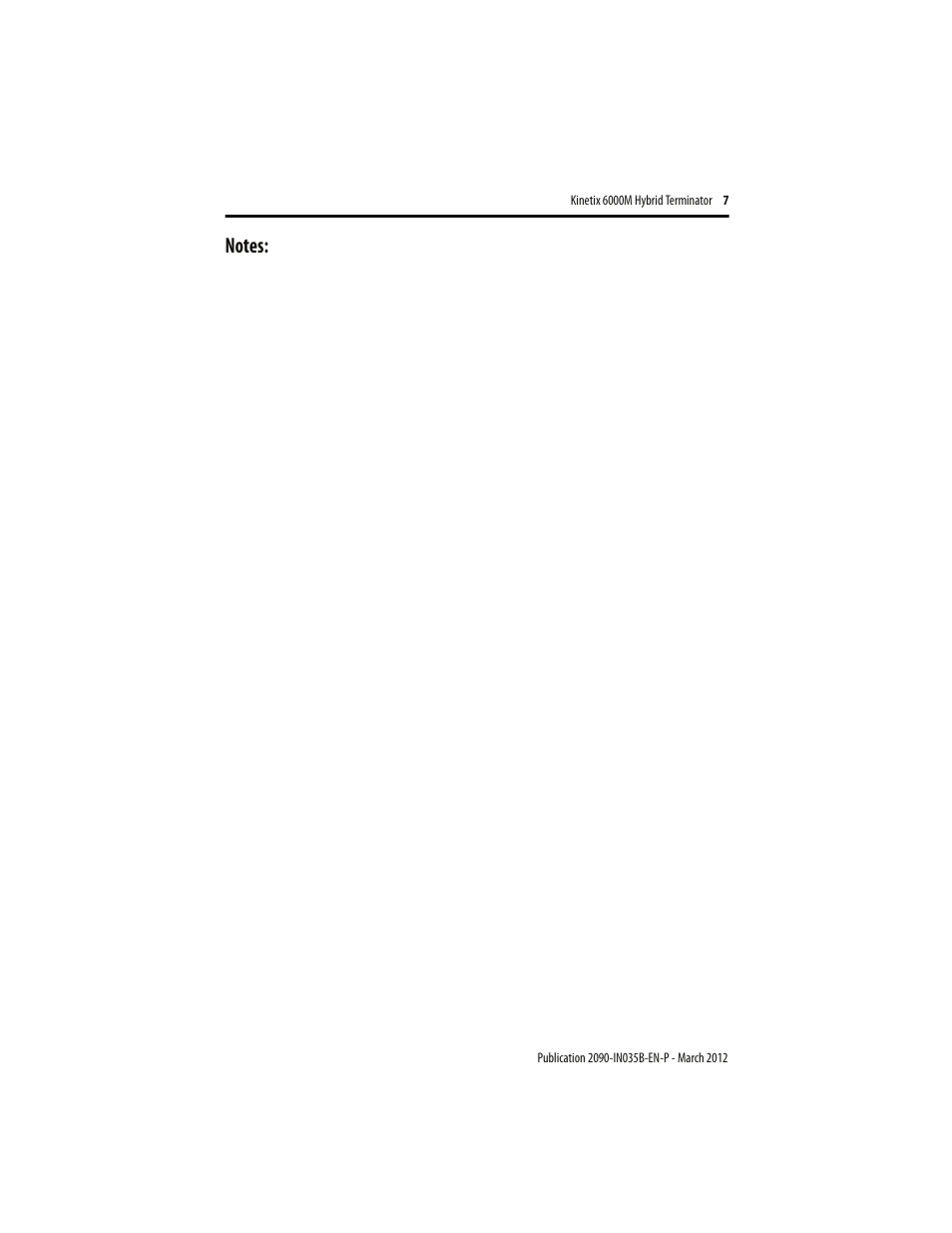 Rockwell Automation 2090-CTHP8 Kinetix 6000M Hybrid Power Terminator Installation Instructions User Manual | Page 7 / 8