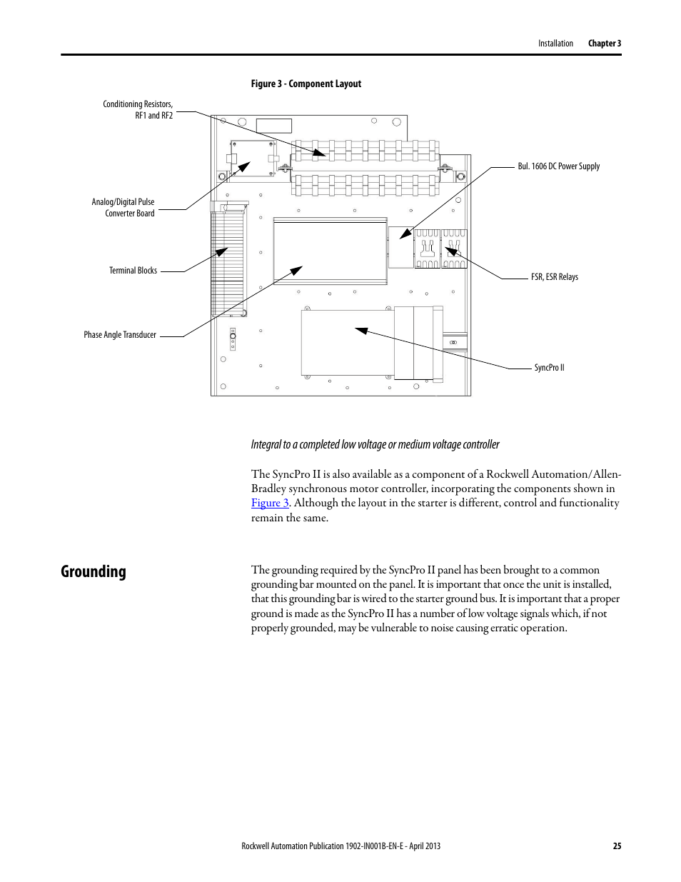 Grounding | Rockwell Automation 1902 Syncpro II User Manual | Page 23 / 58