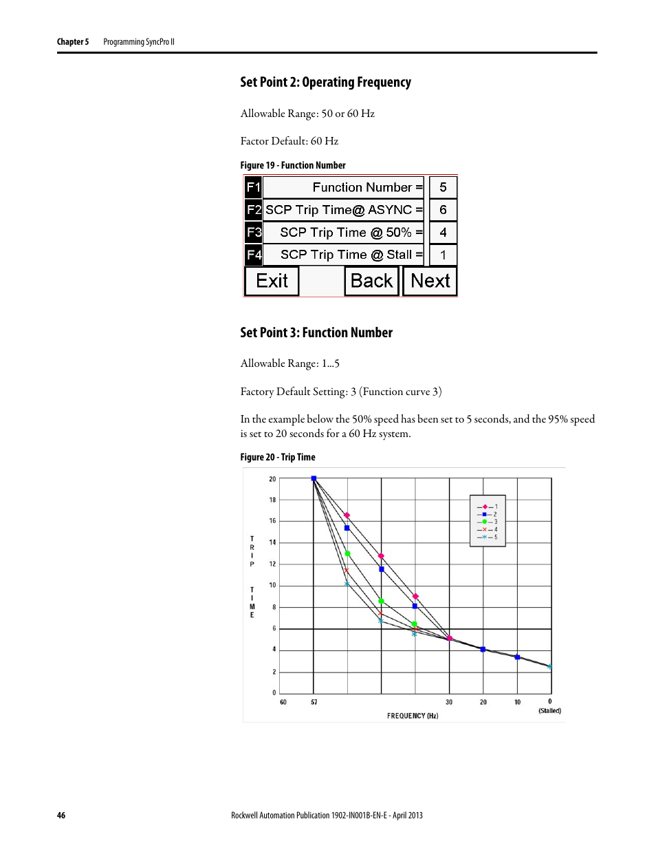 Set point 2: operating frequency, Set point 3: function number | Rockwell Automation 1902 Syncpro II User Manual | Page 44 / 58