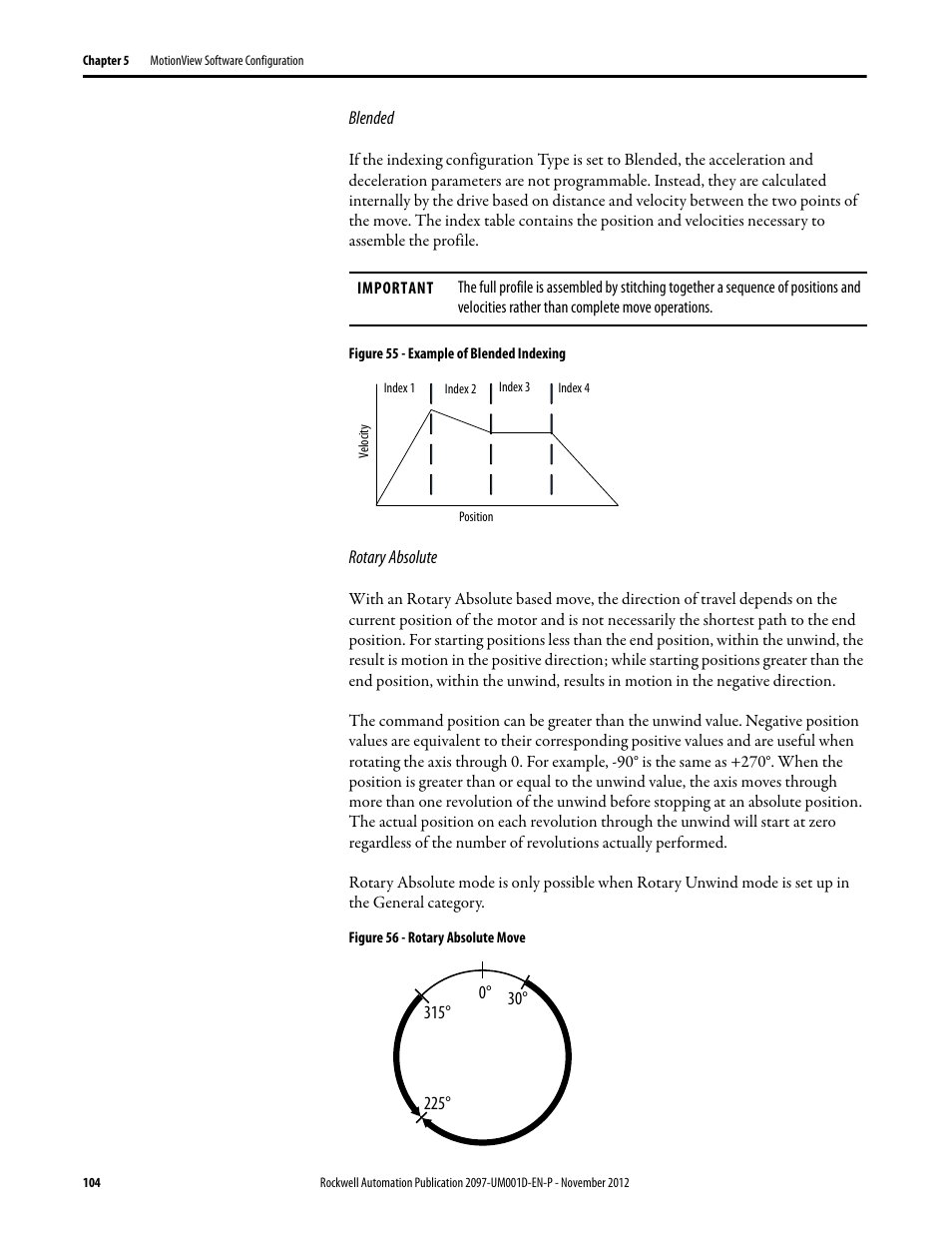Blended, Rotary absolute | Rockwell Automation 2097-Vxxx Kinetix 300 EtherNet/IP Indexing Servo Drive User Manual User Manual | Page 104 / 230