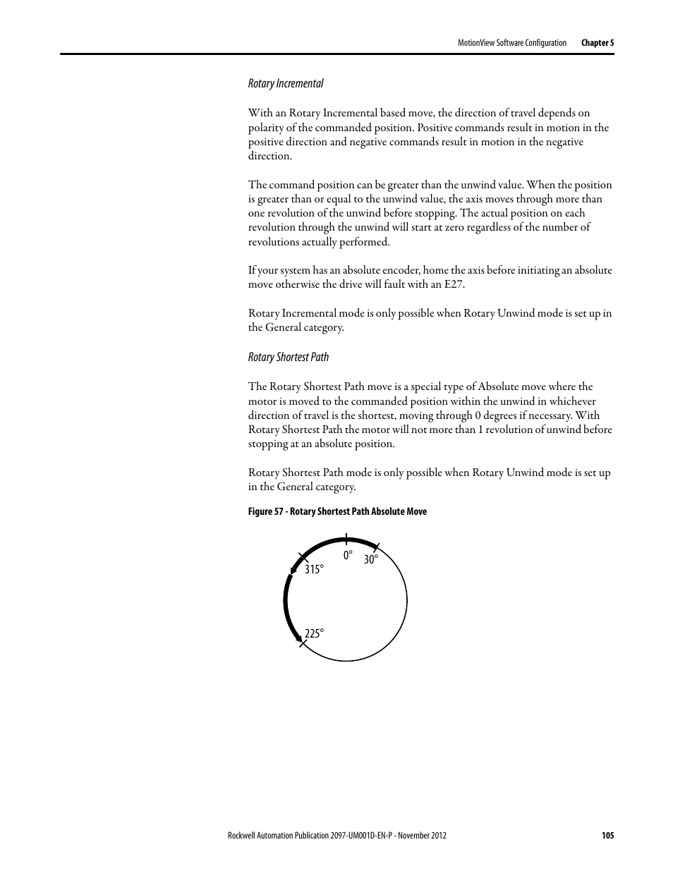Rotary incremental, Rotary shortest path | Rockwell Automation 2097-Vxxx Kinetix 300 EtherNet/IP Indexing Servo Drive User Manual User Manual | Page 105 / 230