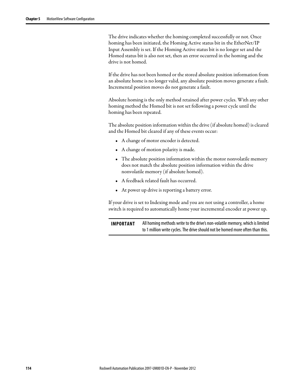 Rockwell Automation 2097-Vxxx Kinetix 300 EtherNet/IP Indexing Servo Drive User Manual User Manual | Page 114 / 230