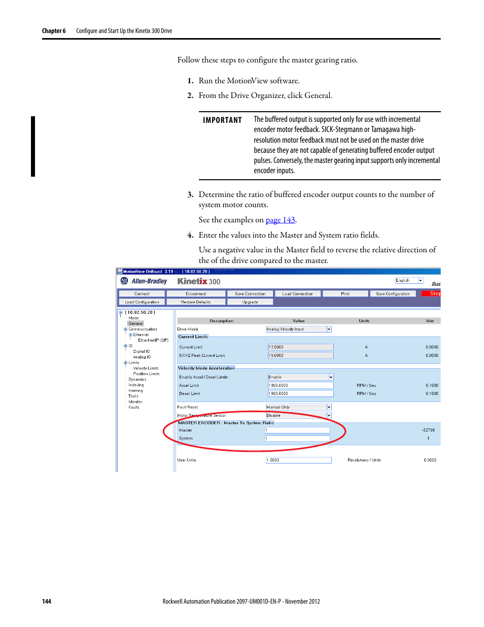 Rockwell Automation 2097-Vxxx Kinetix 300 EtherNet/IP Indexing Servo Drive User Manual User Manual | Page 144 / 230