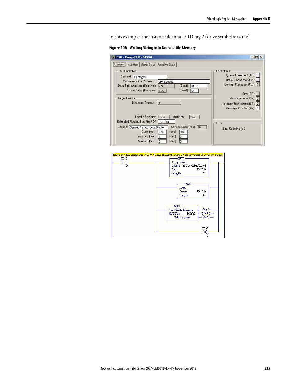 Rockwell Automation 2097-Vxxx Kinetix 300 EtherNet/IP Indexing Servo Drive User Manual User Manual | Page 215 / 230
