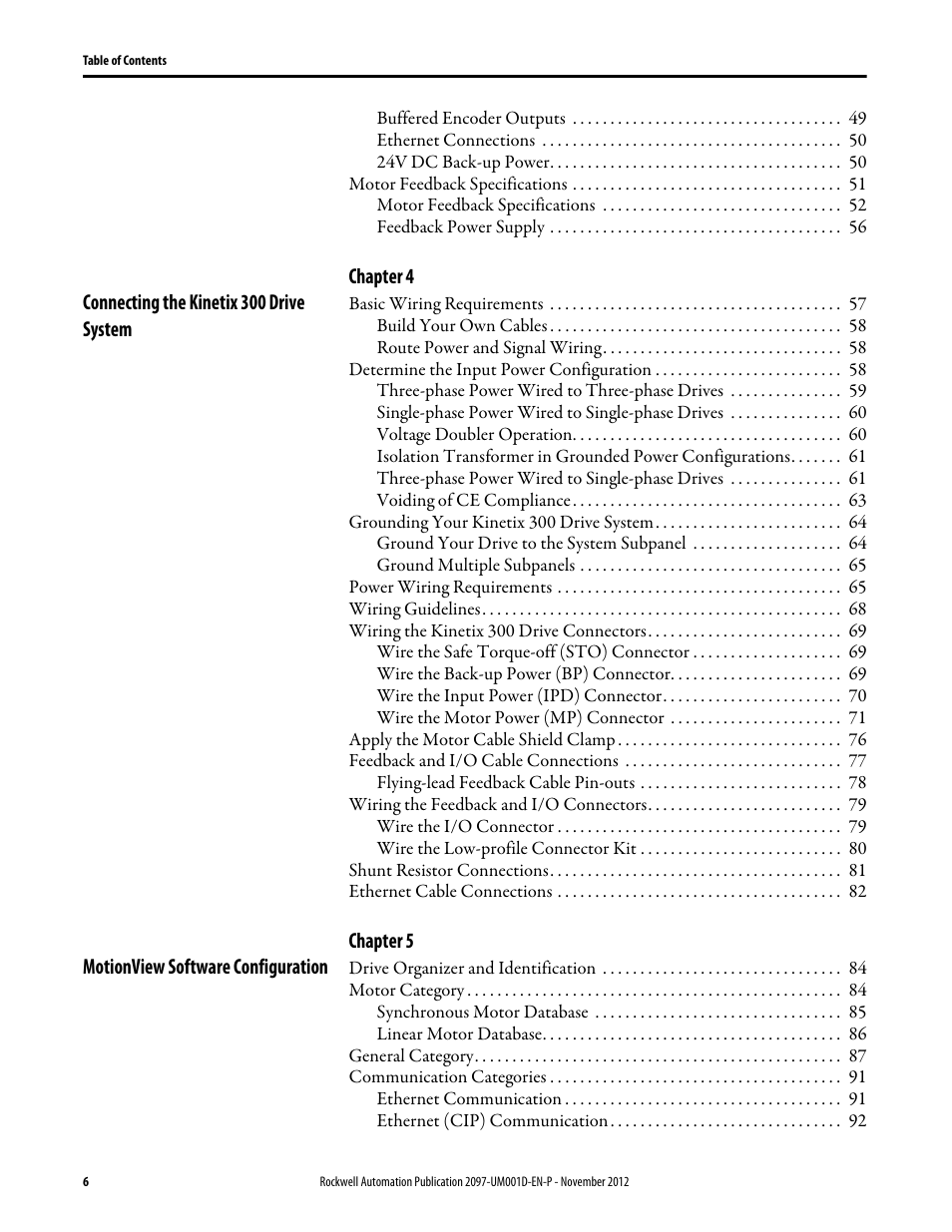 Rockwell Automation 2097-Vxxx Kinetix 300 EtherNet/IP Indexing Servo Drive User Manual User Manual | Page 6 / 230