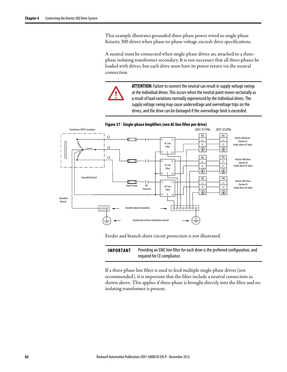 Rockwell Automation 2097-Vxxx Kinetix 300 EtherNet/IP Indexing Servo Drive User Manual User Manual | Page 62 / 230