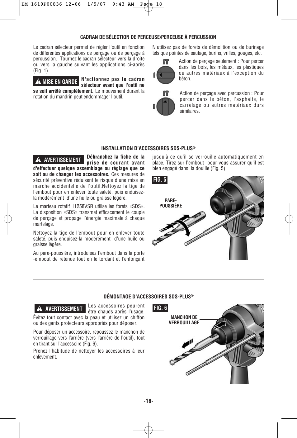 Bosch 11258VSR User Manual | Page 18 / 32