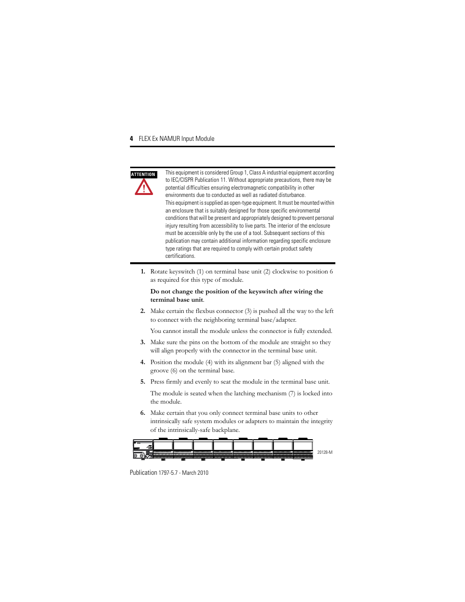Rockwell Automation 1797-IBN16 FLEX Ex NAMUR Input Module User Manual | Page 4 / 28