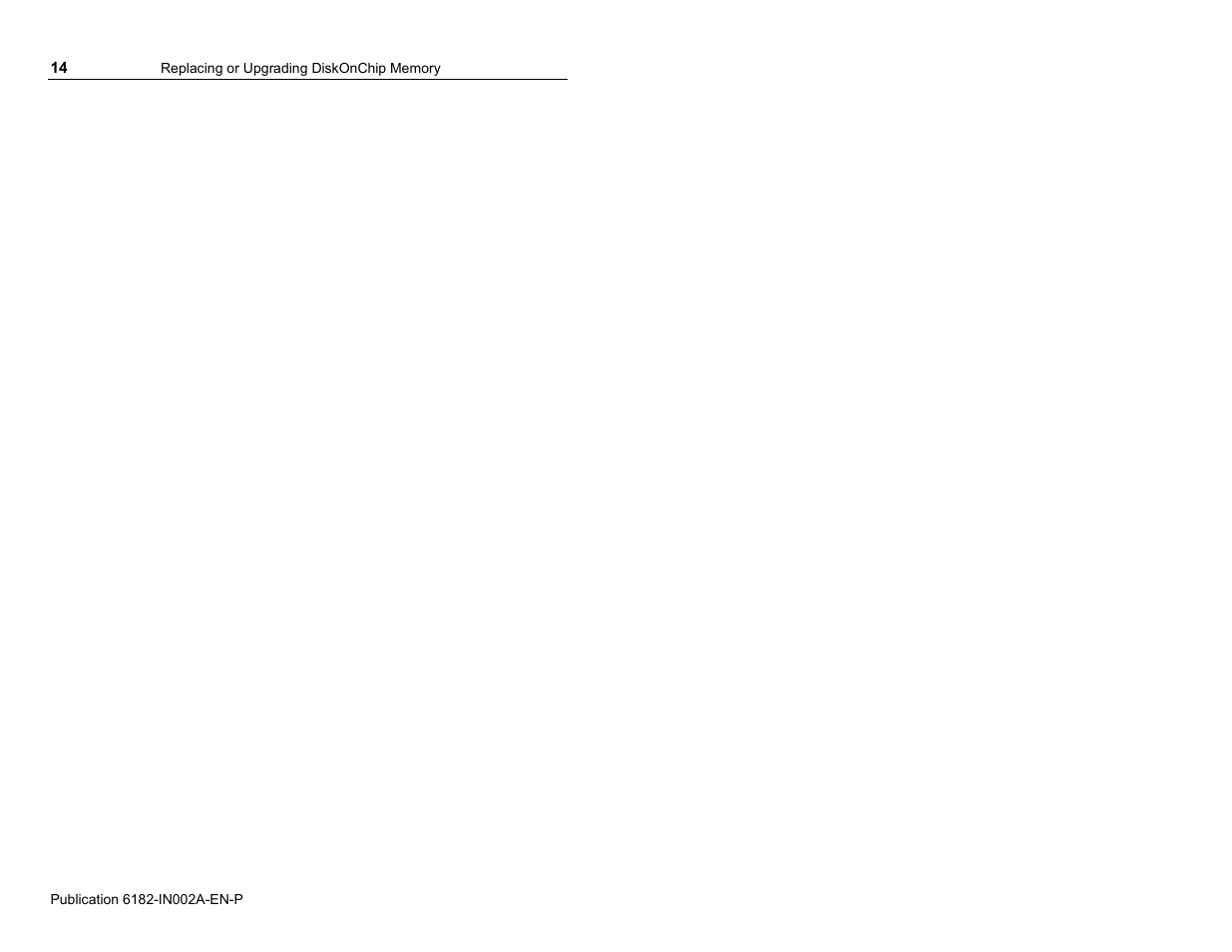 Rockwell Automation 6182 DiskOnChip Installation Instructions User Manual | Page 14 / 16