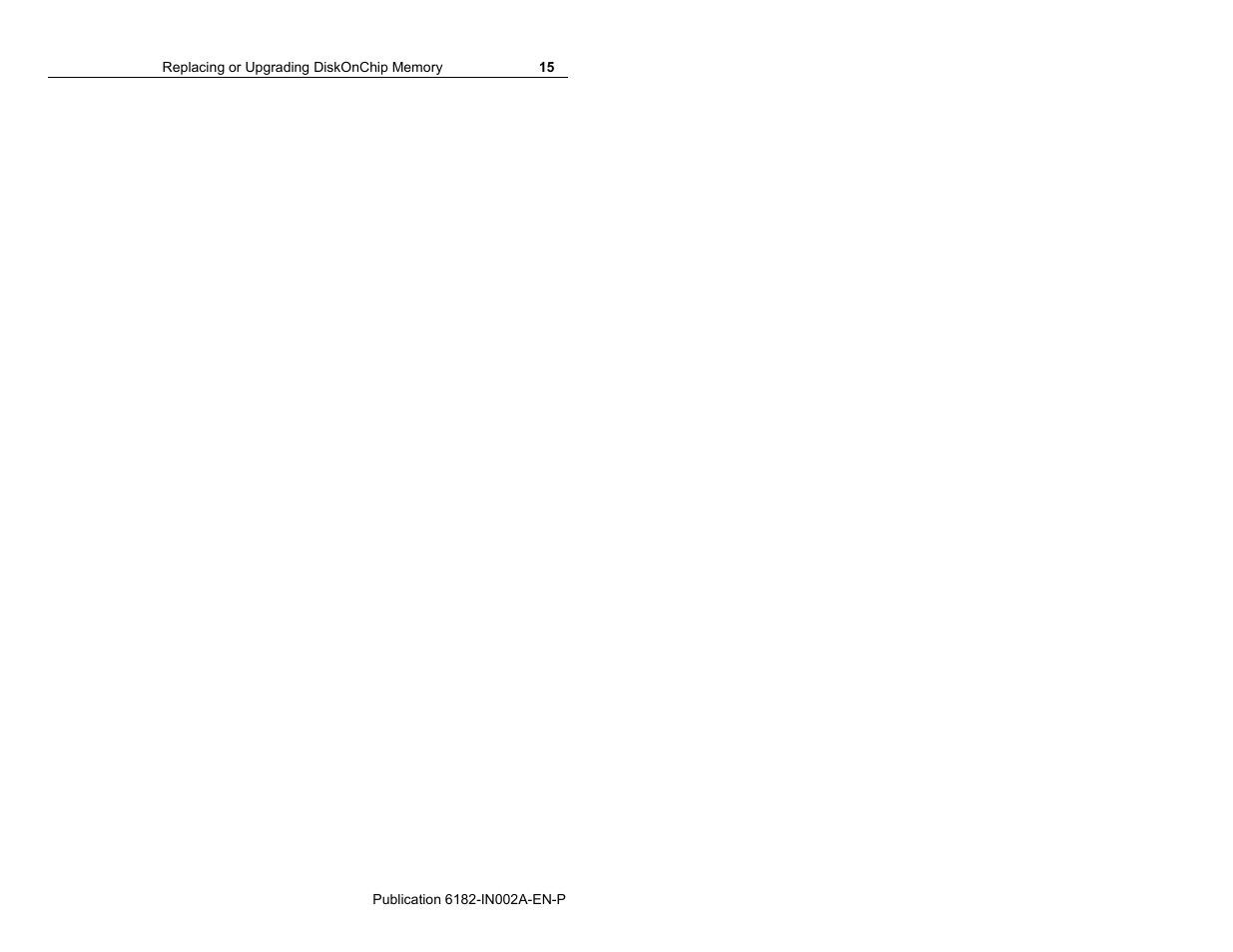 Rockwell Automation 6182 DiskOnChip Installation Instructions User Manual | Page 15 / 16