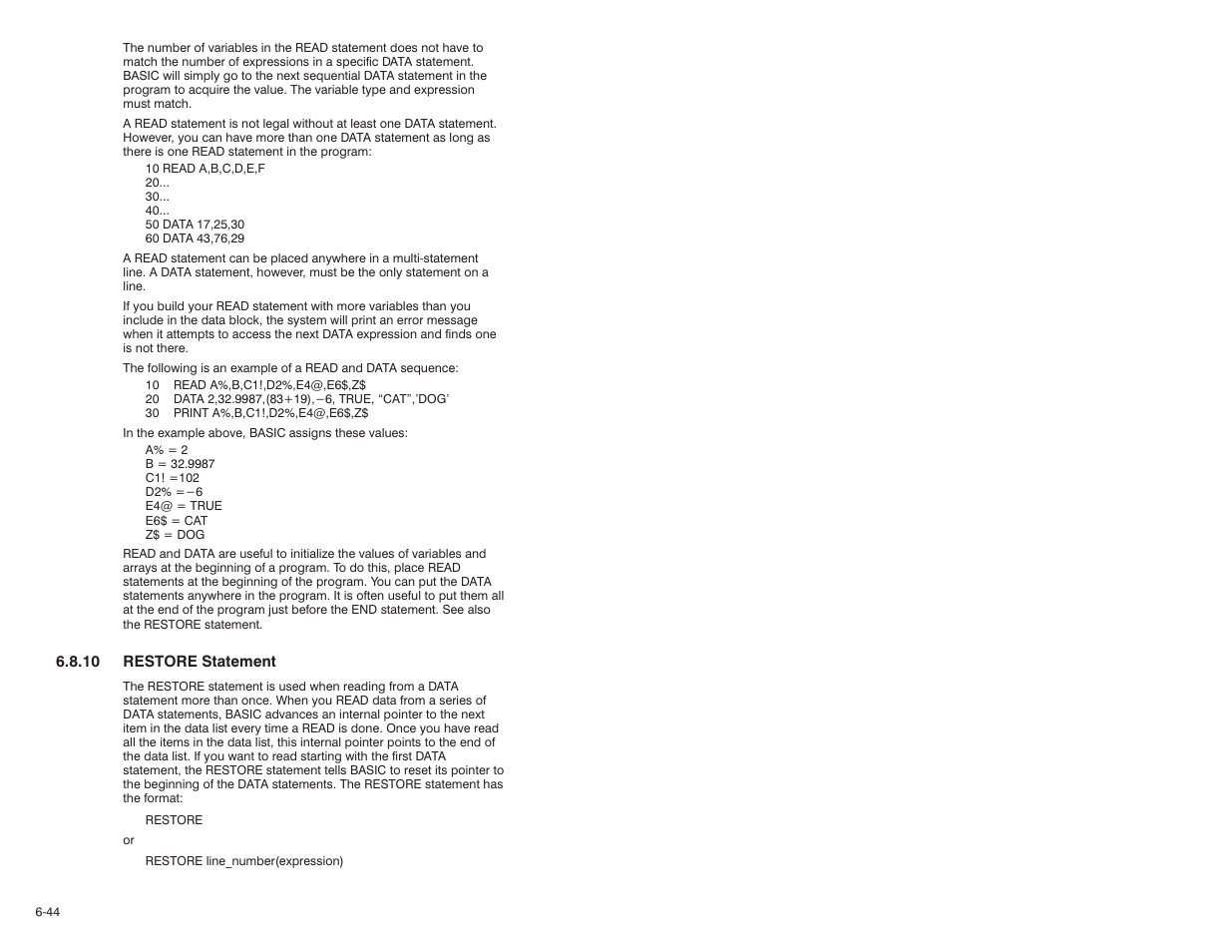 Rockwell Automation 57C610 Enhanced Basic Language, AutoMax User Manual | Page 84 / 146