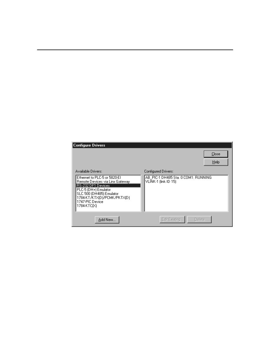 Configuring the communication driver -6 | Rockwell Automation 9303 DRIVE TOOLS32 GETTING STARTED User Manual | Page 48 / 90