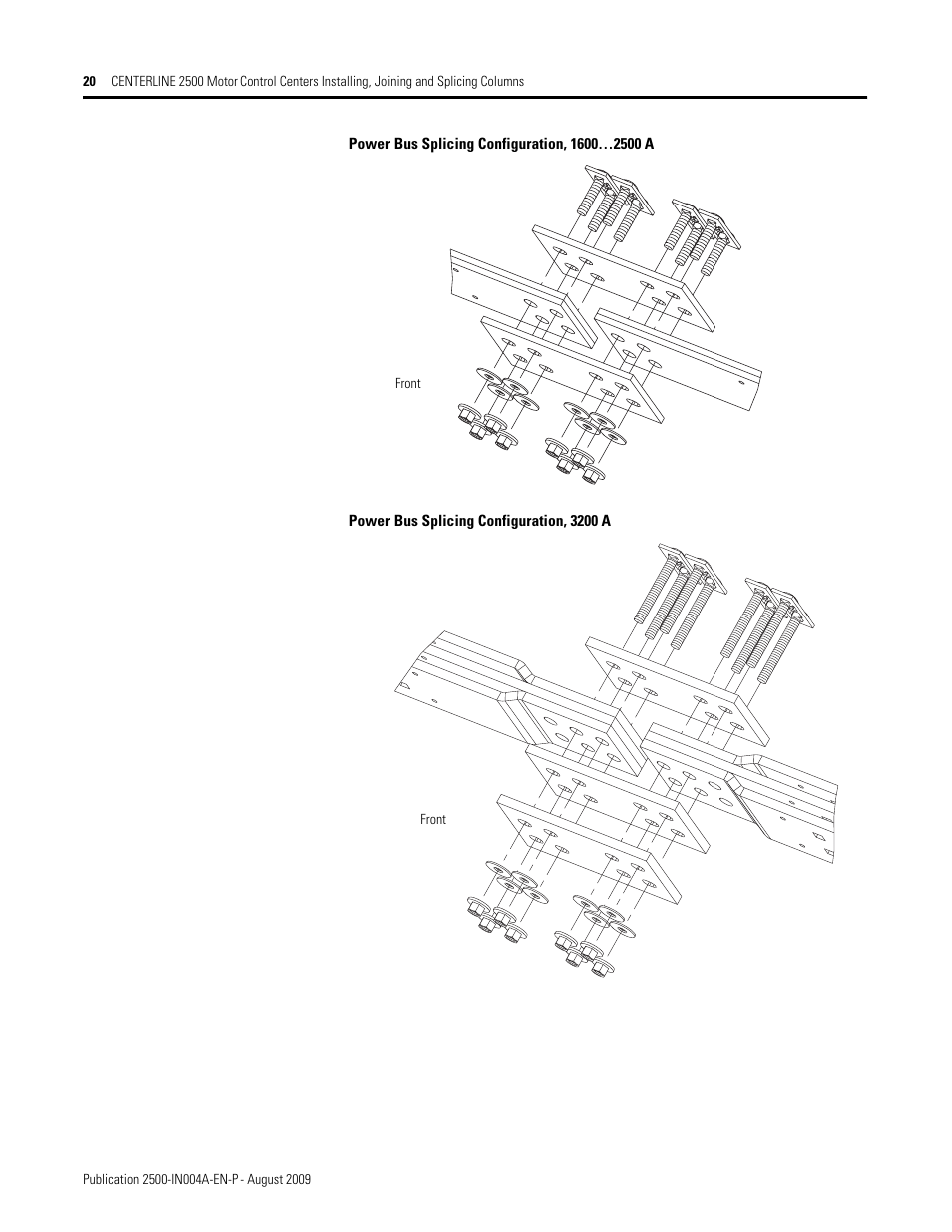 Rockwell Automation 2500 CENTERLINE MCC Joining and Splicing Columns User Manual | Page 20 / 24