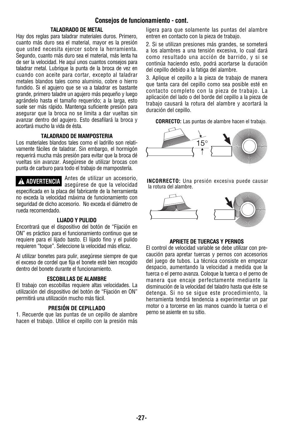 Bosch 1004VSR User Manual | Page 27 / 32