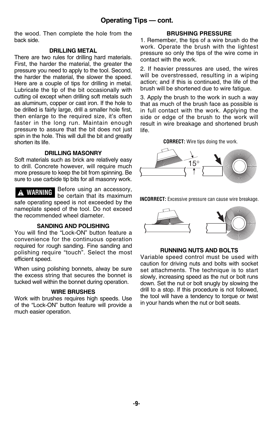 Bosch 1004VSR User Manual | Page 9 / 32
