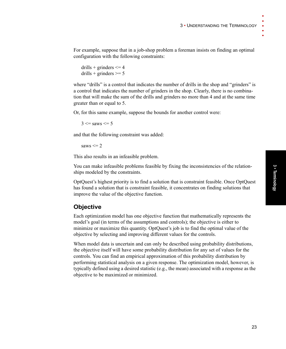 Objective | Rockwell Automation Arena OptQuest Users Guide User Manual | Page 27 / 54