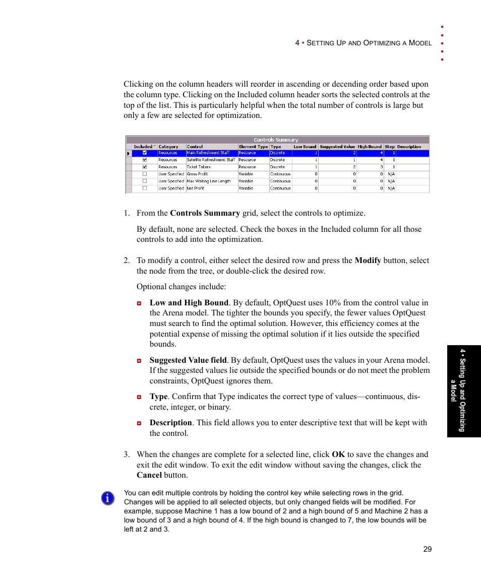 Rockwell Automation Arena OptQuest Users Guide User Manual | Page 33 / 54