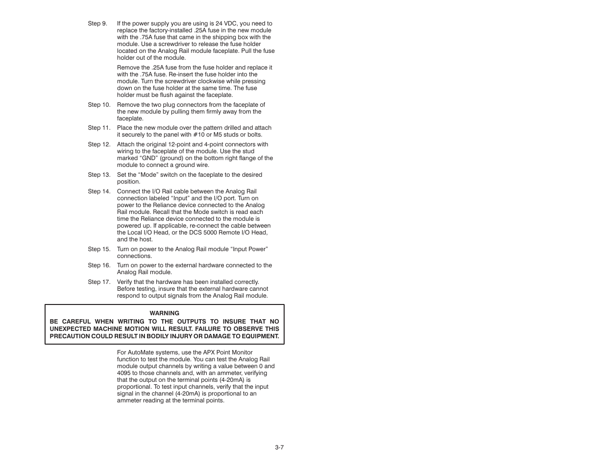 Rockwell Automation 61C351 2-In/2-Out 4-20 mA Analog Rail Module User Manual | Page 21 / 52