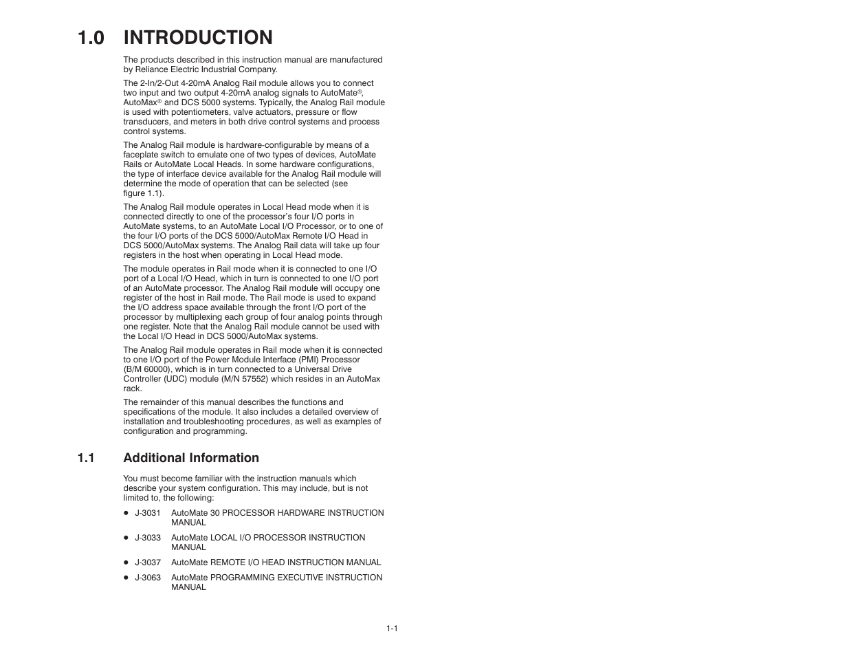 0 introduction, 1 additional information | Rockwell Automation 61C351 2-In/2-Out 4-20 mA Analog Rail Module User Manual | Page 7 / 52