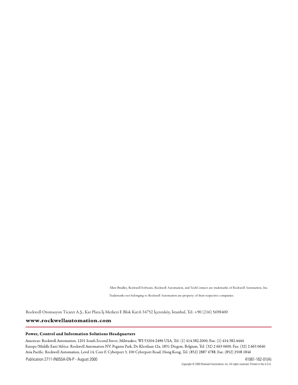Rockwell Automation 2711-NF7 PanelView 300 Terminal Function Legend Kit User Manual | Page 2 / 2