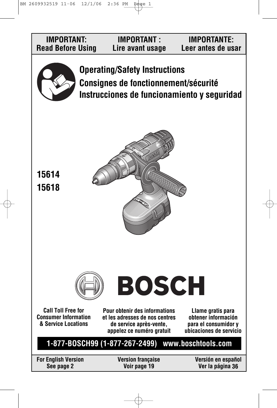 Bosch 15618 User Manual | 56 pages