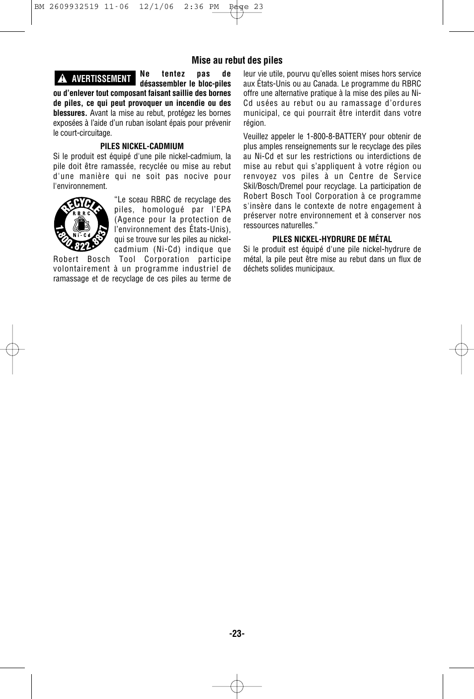 Bosch 15618 User Manual | Page 23 / 56