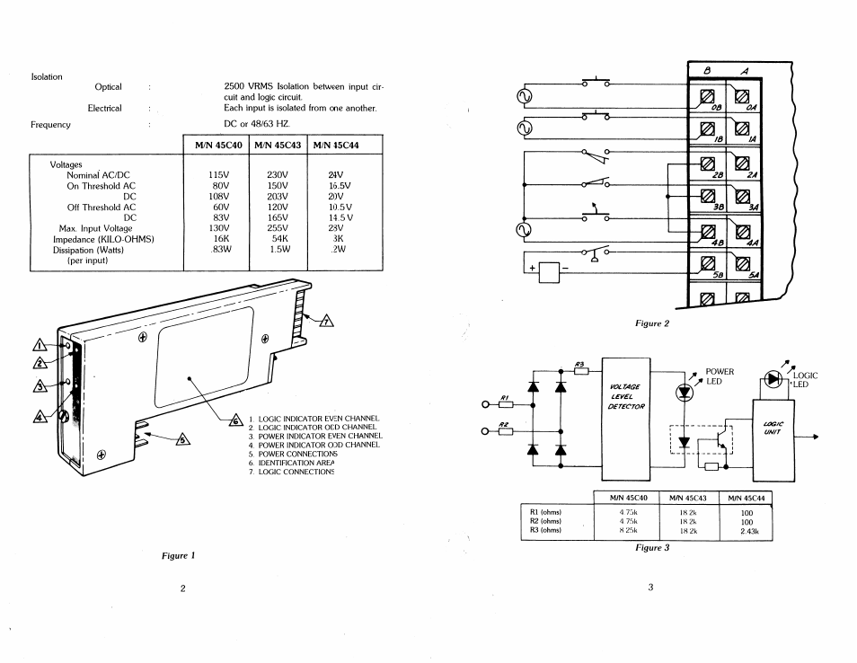 Rockwell Automation 45C44 Dual Digital Input Modules User Manual | Page 3 / 4