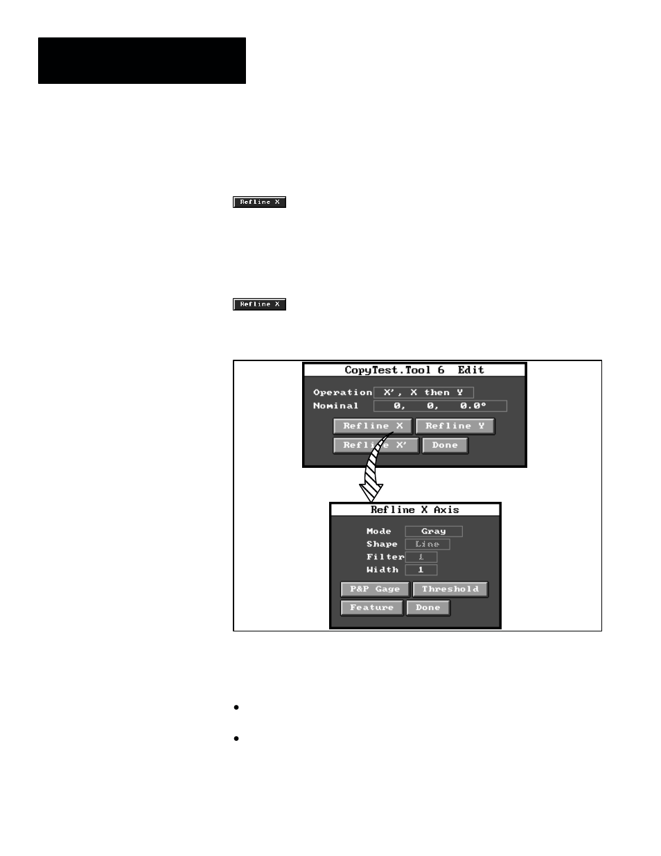 Reference line tool configuration | Rockwell Automation 5370-CVIM2 Module User Manual | Page 169 / 564